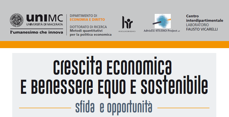 CONVEGNO. Crescita economica e benessere equo e sostenibile. Sfida e opportunità