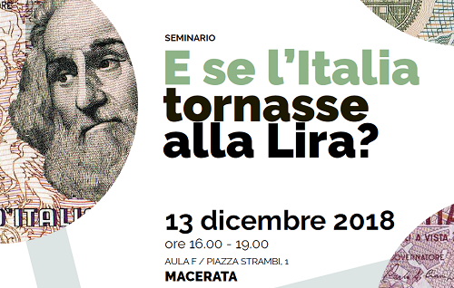 SEMINARIO. E se l'Italia tornasse alla Lira ?