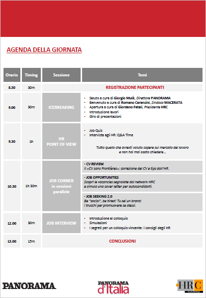 Workshop di orientamento professionale con i Manager d’azienda