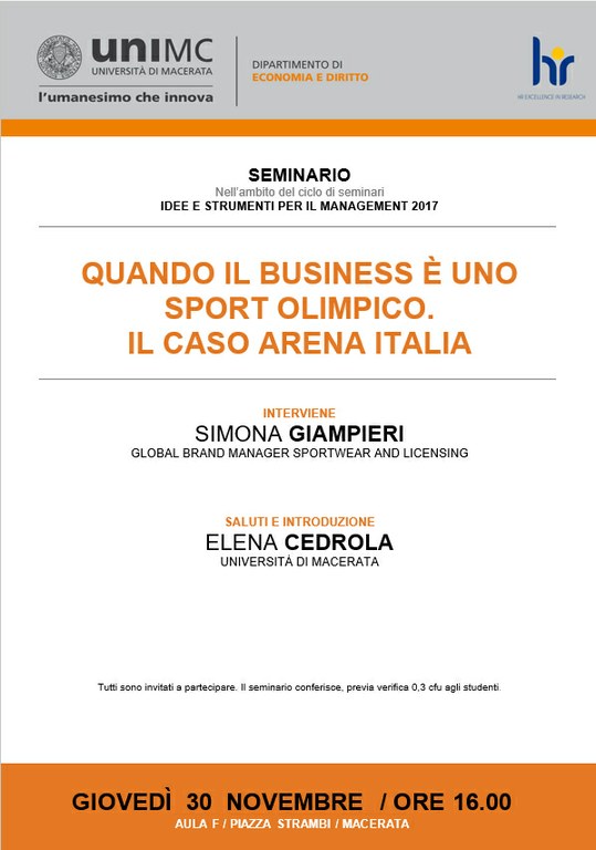 LOCANDINA QUANDO IL BUSINESS È UNO SPORT OLIMPICO. IL CASO ARENA ITALIA