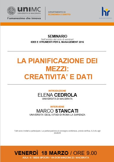 La Pianificazione dei Mezzi:  CREATIVITÀ E DATI