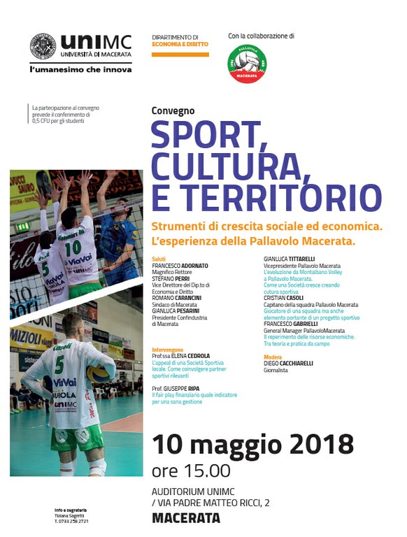 SPORT, CULTURA E TERRITORIO