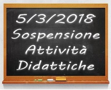 Sospensione didattica / Suspension of teaching activities for general elections